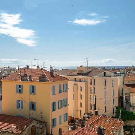 'L'Alicante Proche' Gare, Terrasse, Vue Mer Menton Buitenkant foto