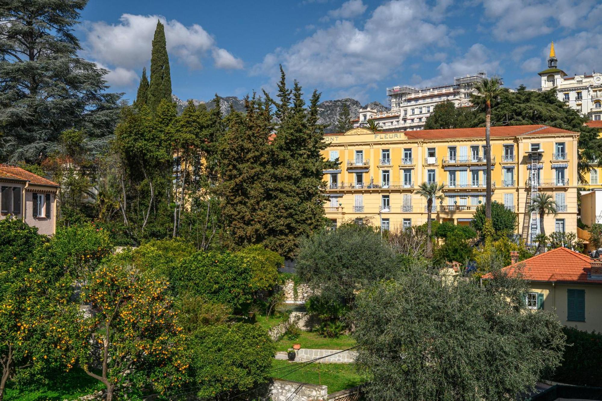 'L'Alicante Proche' Gare, Terrasse, Vue Mer Menton Buitenkant foto
